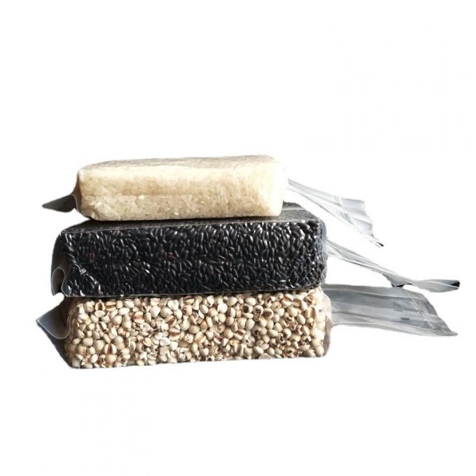 کیسه خلاء شفاف سفارشی با چاپ دانه های مختلف سطح بازیافتی برای استفاده صنعتی مواد غذایی 3