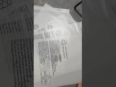 کیسه کاغذی شیشه ای سفارشی با مهر سه طرفه برای بسته بندی