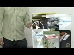 کیسه چاپ سفارشی Doypack بطری نوشابه شکل نازل فویل آلومینیومی کیسه فویل ایستاده