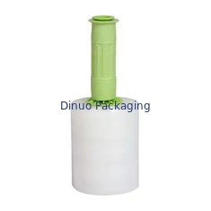فیلم کشش و کوچک شدن سفید LLDPE طراحی شده با دسته پلاستیکی