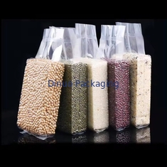 کیسه خلاء شفاف سفارشی با چاپ دانه های مختلف سطح بازیافتی برای استفاده صنعتی مواد غذایی