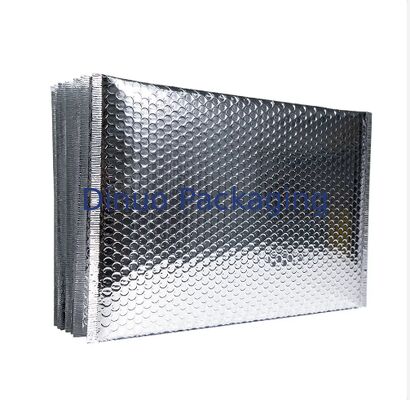 Custom Logo Metallic Mailer Shipping Envelope Padded Postal Satchels Bubble Poly Wrap Packaging Mailing Bag