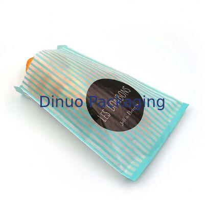 کیسه های کاغذی شیشه ای قابل تجزیه برای مواد غذایی اندازه قابل تنظیم رنگ نانوایی بسته بندی مواد غذایی