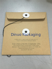 قهوهای مایل به نقره ای فرستنده حباب کرافت 6x10 Kraft Paper Clasp String Nie Pencils