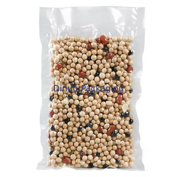 پاکت ذخیره سازی پلاستیکی بسته بندی شده با خلاء سه طرف بسته بندی شده با مواد غذایی پاکت خلاء بافت بسته بندی شده با خلاء