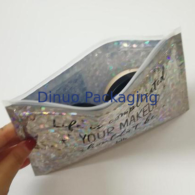 کفش PVC Zipper Bubble Bag Cosmetic Bubble Mailer Ziplock Poch بسته بندی با زپ