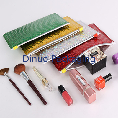 کیسه های حباب باز قابل بسته بندی PVC پلاستیکی Zip Lock Clear Bubble Zipper Mailer Bag