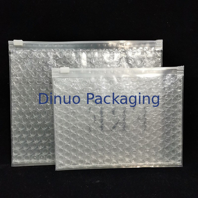 مقاوم به ضربه های متعدد استفاده می شود PVC شفاف Ziplock Zipper Bubble Bag Custom Makeup بسته بندی آرایشی