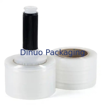 فیلم کشش و کوچک شدن قرمز LLDPE 0.012mm طراحی شده با دسته پلاستیکی