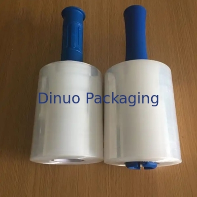فیلم کشش و کوچک شدن سفید LLDPE طراحی شده با دسته پلاستیکی