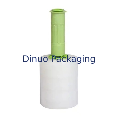 فیلم کشش و کوچک شدن سفید LLDPE طراحی شده با دسته پلاستیکی