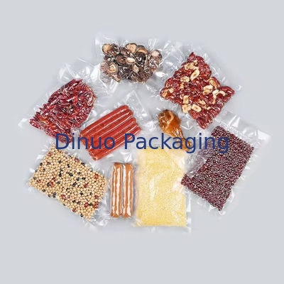 پاکت ذخیره سازی پلاستیکی بسته بندی شده با خلاء سه طرف بسته بندی شده با مواد غذایی پاکت خلاء بافت بسته بندی شده با خلاء