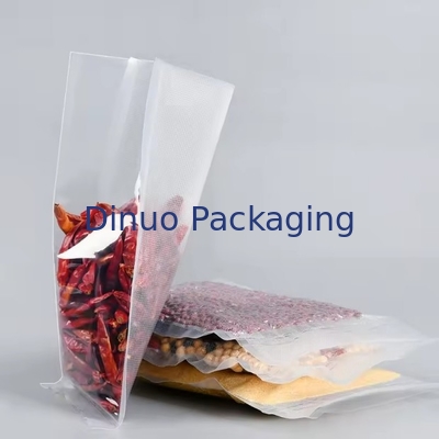 پاکت ذخیره سازی پلاستیکی بسته بندی شده با خلاء سه طرف بسته بندی شده با مواد غذایی پاکت خلاء بافت بسته بندی شده با خلاء