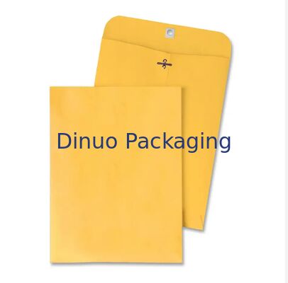 Multi Color Twine Tie Kraft Paper Envelope Button Closure Durable Eco Friendly Recyclable For Documents Letters Home Office