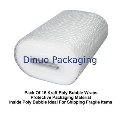 بسته بندی از 15 Kraft Poly Bubble Wrap مواد بسته بندی محافظ در داخل Poly Bubble ایده آل برای حمل و نقل اقلام شکننده