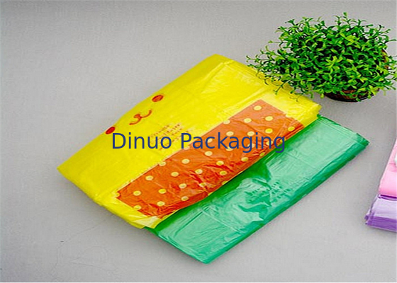 320 * 400mm پلاستیکی Poly Pack کیسه با دستگیره، کیسه های خرید پلاستیکی لوگو سفارشی