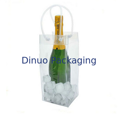 کیسه پلاستیکی شفاف PVC، کیسه سفارشی PVC Tote برای بسته بندی شراب قرمز