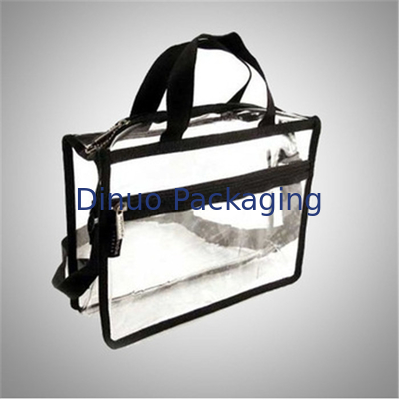 کیسه زیپ شفاف Pcv Recyclable / کیسه حمل و نقل با دسته