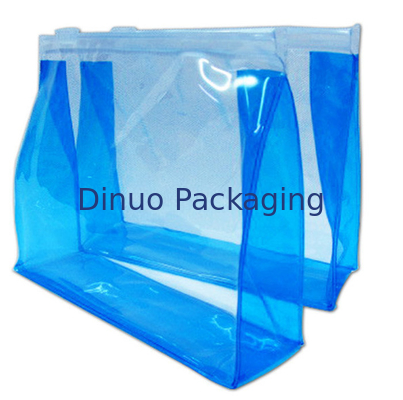 سفارشی پاک کردن کیسه های لوازم آرایشی و بهداشتی PVC / لوازم جانبی کیسه سفر PVC با زیپ