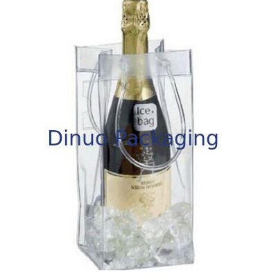 کیسه های سفارشی PVC بسته بندی، پاک کردن کولر پلاستیکی کولر یخ برای بسته بندی شراب
