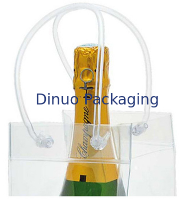 کیسه پلاستیکی شفاف PVC، کیسه سفارشی PVC Tote برای بسته بندی شراب قرمز