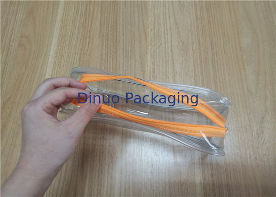 PVC کیسه های پلاستیکی قابل استفاده مجدد PVC Ziplock برای بسته بندی نیازمندی های روزانه